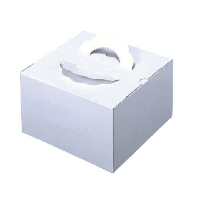 5-1/2 x 5-1/2 x 4-1/8" Cake Box with Handle (TD4)