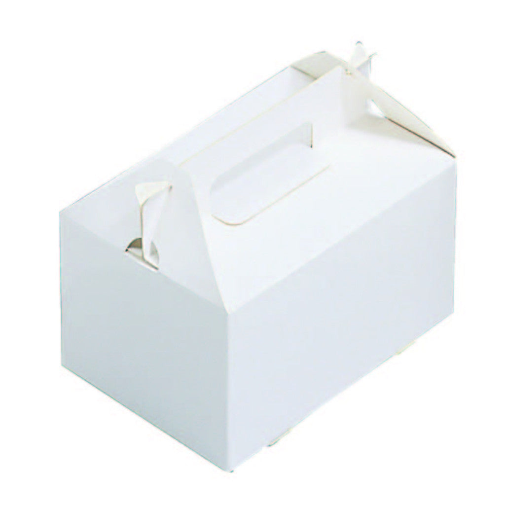 7 x 7 x 3-1/2" White Gable Box (HB66)